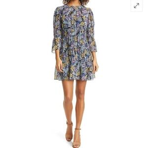 Cinq a Sept paradise Floral June dress mini size 4